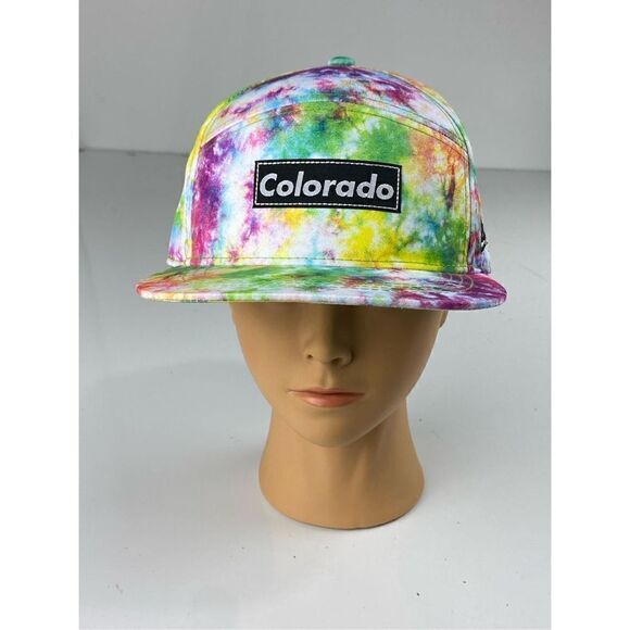 Aksels Tie Dye Colorado Camper Hat Cap Adult Adjustable Multiple Color Blast DC1 - Picture 1 of 6